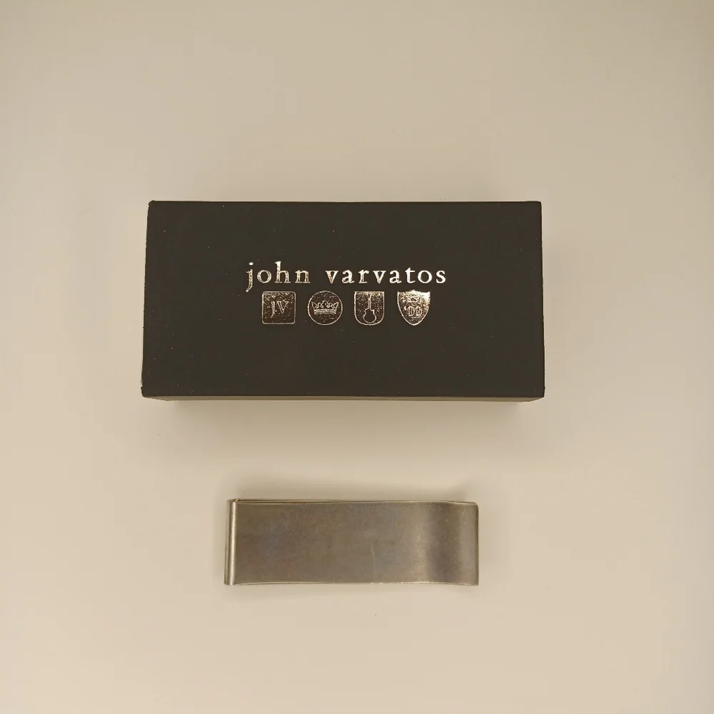 John Varvatos Hallmark Stamped Money Clip